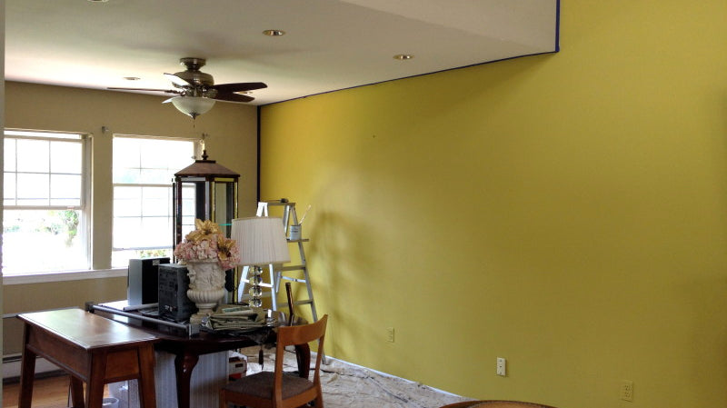 Painting Walls with Matte Finish Chalk Type Paint