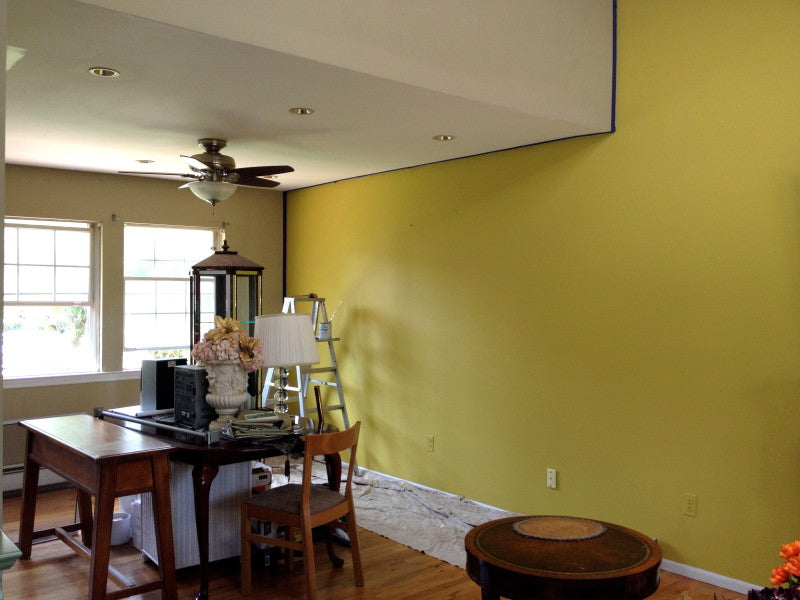 Painting Walls with Matte Finish Chalk Type Paint