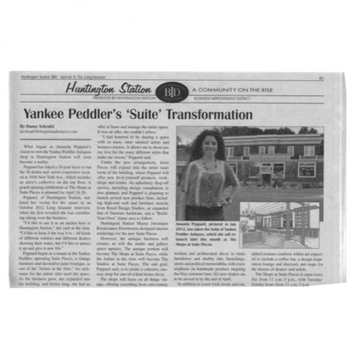 The Long Islander “Yankee Peddler’s ‘Suite’ Transformation.” April 2014