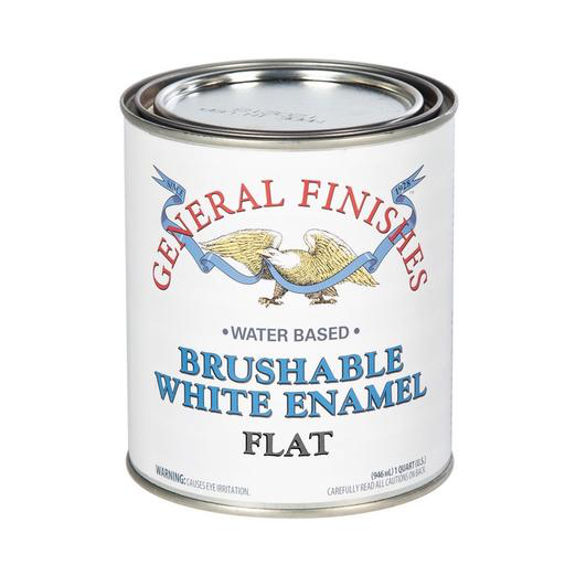 General Finishes Brushable White Enamel-Flat